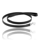 dog-leash-labbvenn-lussa-black-leather-silver-stainless-steel-packshot-the-worthy-bone