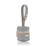 dog-treat-bags-branni-treatbags-grey-saffiano-leather-gold-detail-packshot-the-worthy-bone